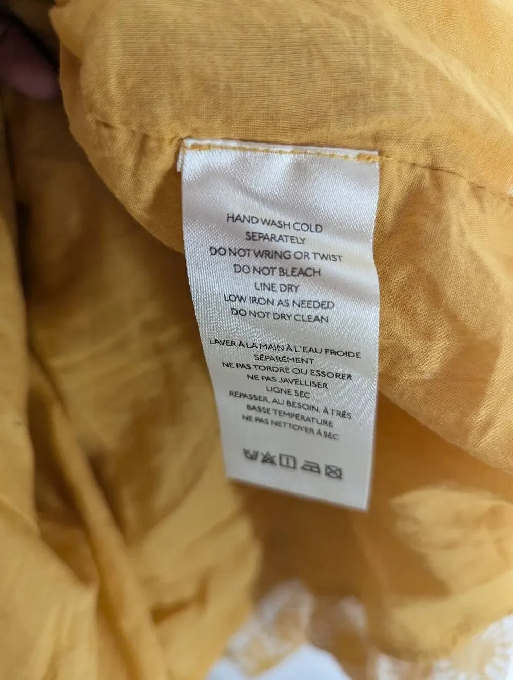 Free people sweet Annie mini dress yellow Small